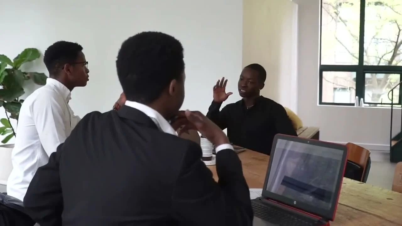 Our team in a client meeting